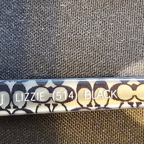 COACH LIZZIE (514) Eyeglasses 135mm Black Small Patterned - Picture 4 of 5